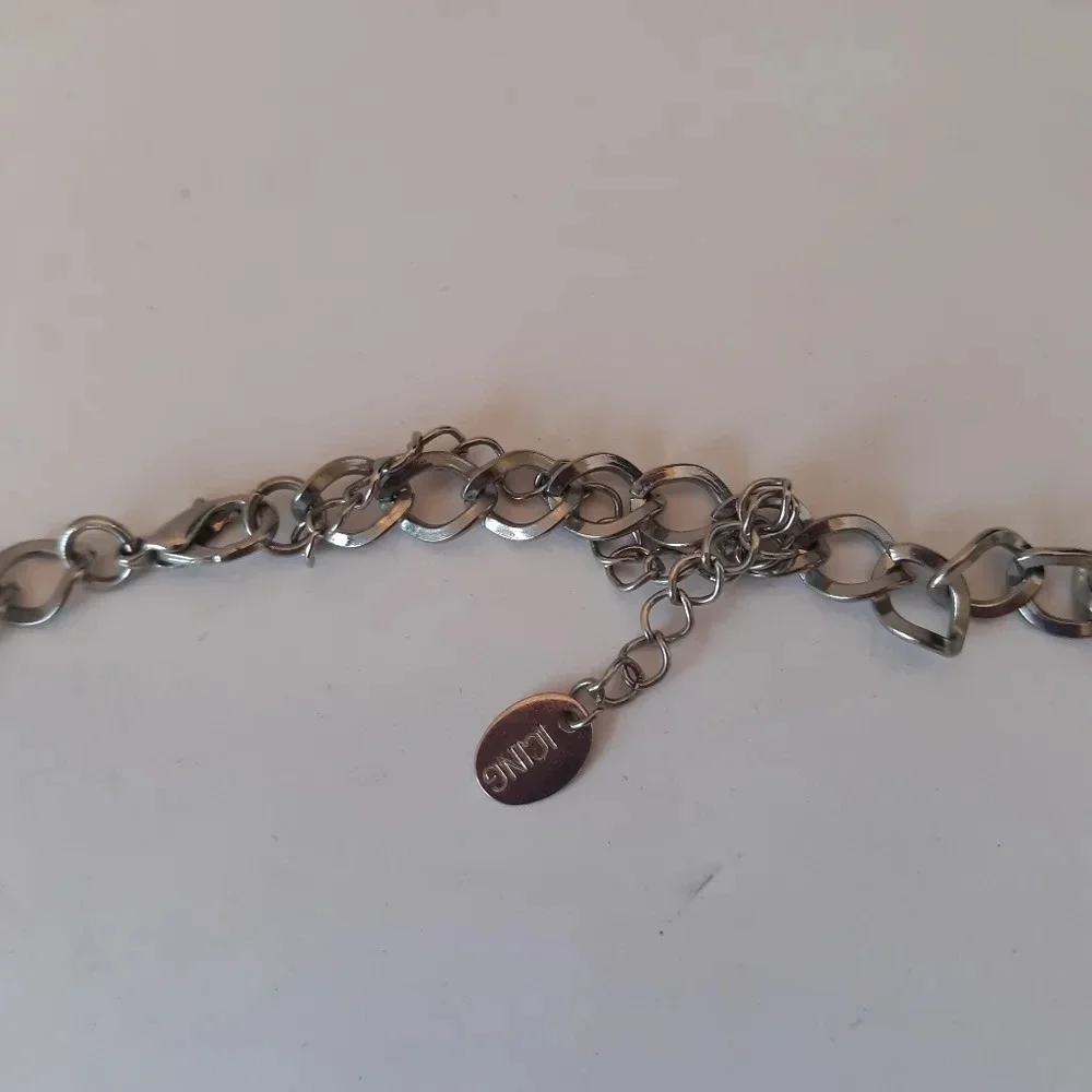 Blue beaded necklace from Icing